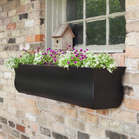 Mayne Valencia 4' Window box - Black 5872-B